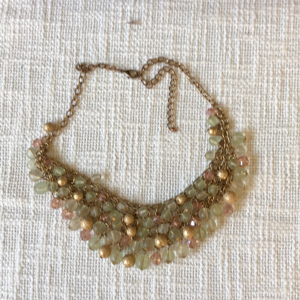Necklace w/ multi layer beads